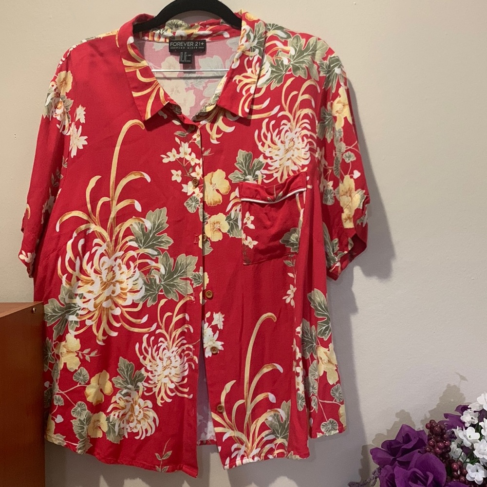 Pink Hawaiian shirt